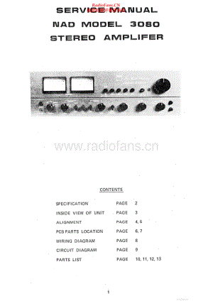 NAD-3080-int-sm 维修电路原理图.pdf