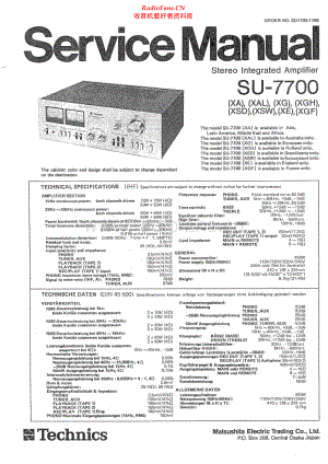 Technics-SU7700-int-sm(1) 维修电路原理图.pdf