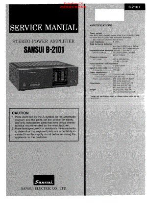Sansui-B2101-pwr-sm 维修电路原理图.pdf