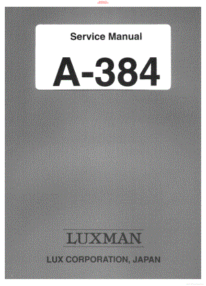 Luxman-A384-int-sm 维修电路原理图.pdf
