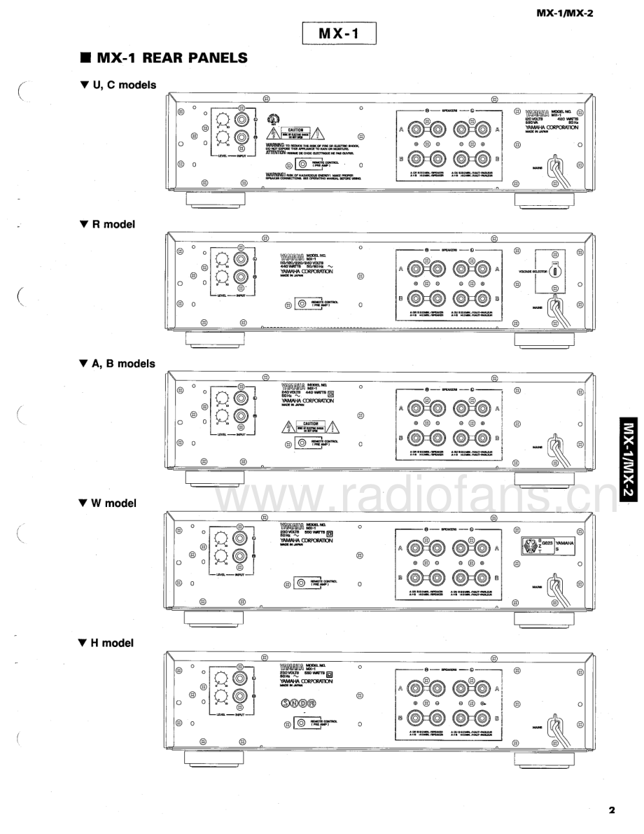 Yamaha-MX1-pwr-sm 维修电路原理图.pdf_第3页