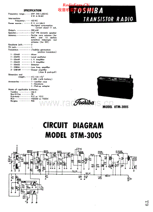 Toshiba-8TM300S-pr-sch 维修电路原理图.pdf