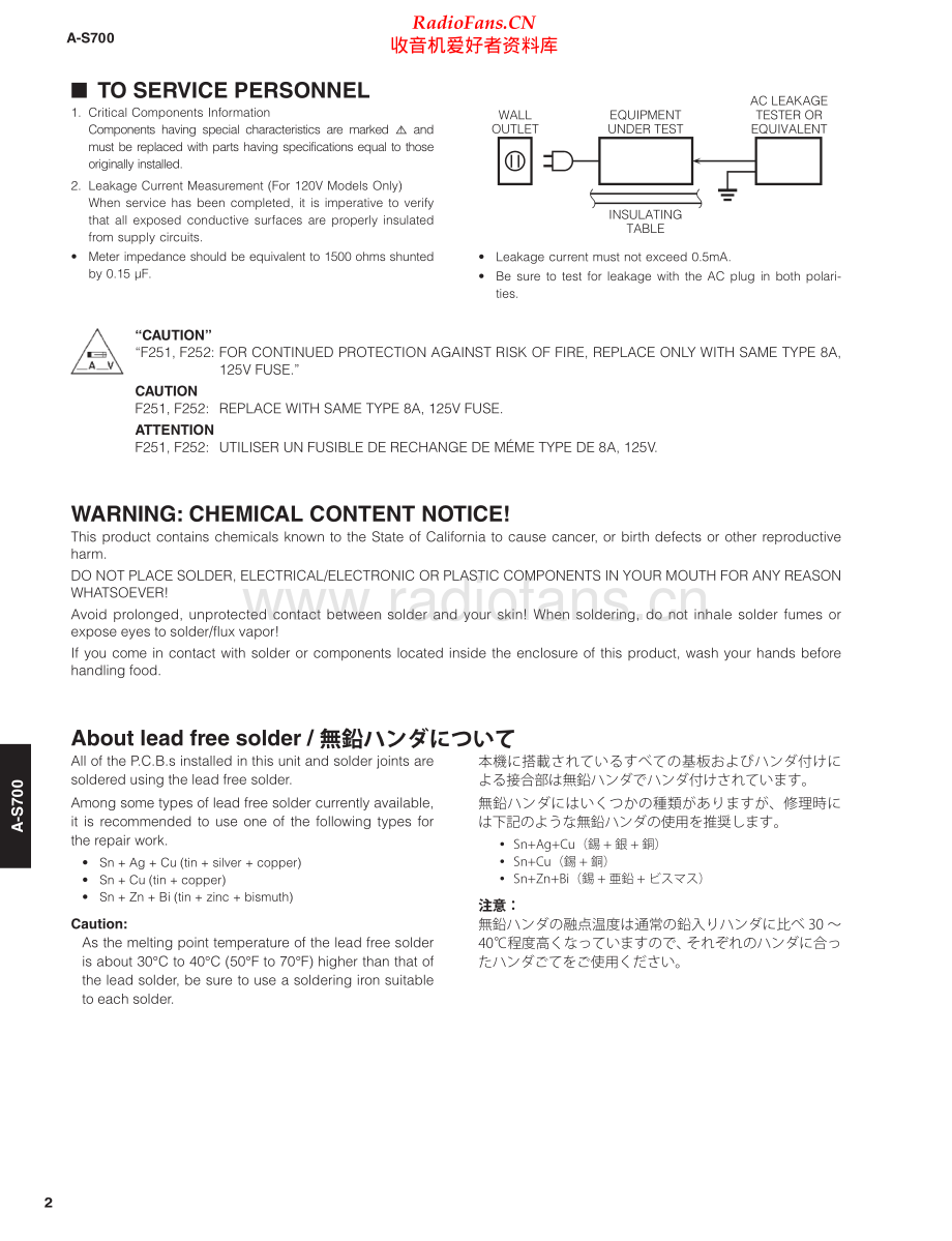 Yamaha-AS700-int-sm(1) 维修电路原理图.pdf_第2页