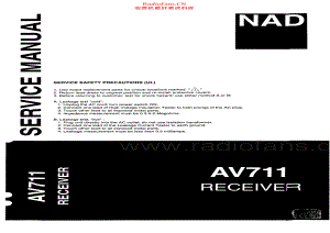 NAD-AV711-avr-sm 维修电路原理图.pdf