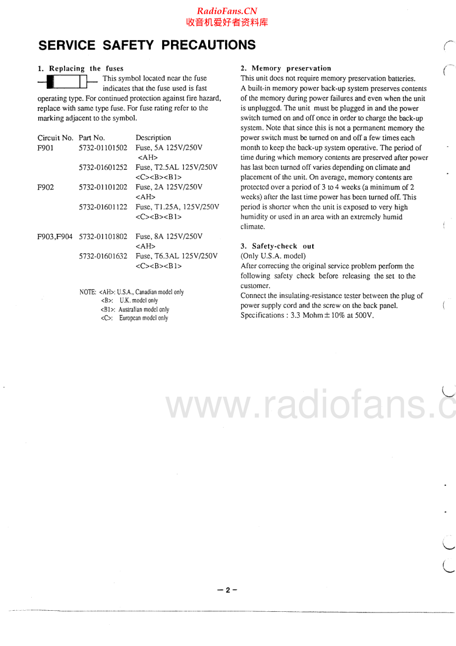 NAD-AV711-avr-sm 维修电路原理图.pdf_第2页
