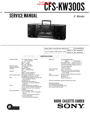 Sony-CFSKW300S-pr-sm 维修电路原理图.pdf