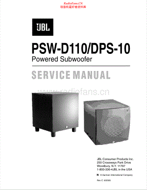 JBL-PSWD110-sub-sm 维修电路原理图.pdf