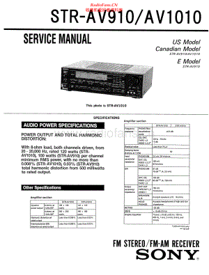 Sony-STRAV910-avr-sm 维修电路原理图.pdf