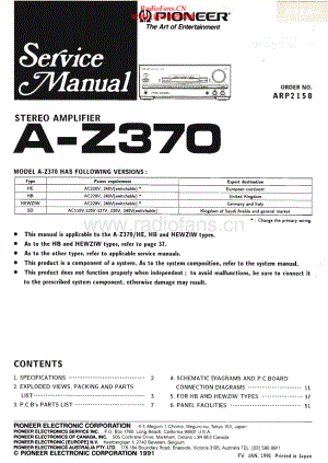 Pioneer-AZ370-int-sm 维修电路原理图.pdf