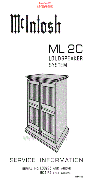 McIntosh-ML2C-spk-sm2 维修电路原理图.pdf