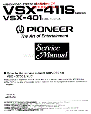 Pioneer-VSX401-avr-sm 维修电路原理图.pdf