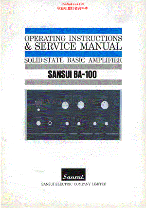 Sansui-BA100-pwr-sm 维修电路原理图.pdf