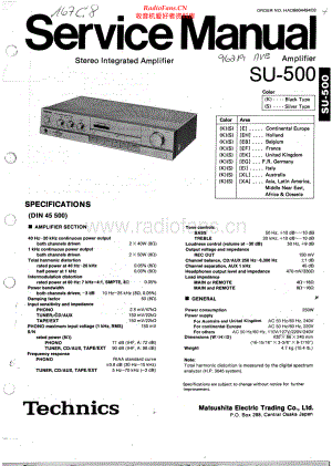 Technics-SU500-int-sm(1) 维修电路原理图.pdf