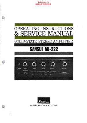 Sansui-AU222-int-sm 维修电路原理图.pdf