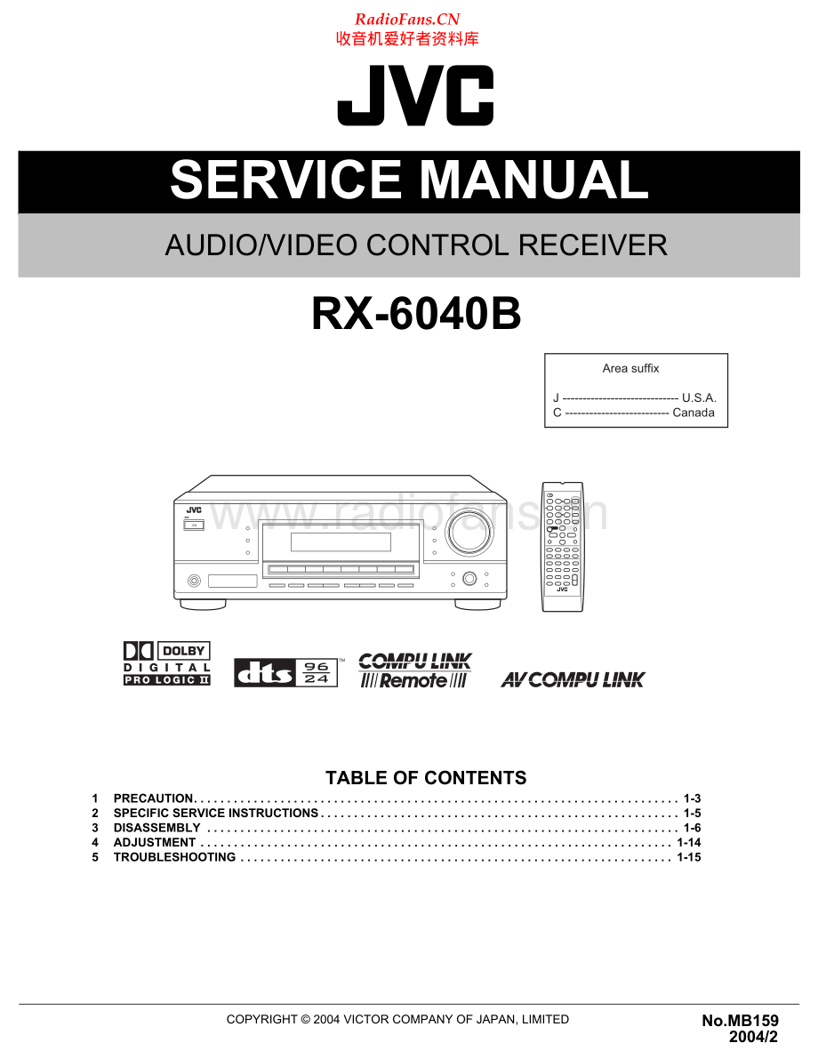 JVC-RX6040B-avr-sm 维修电路原理图.pdf_第1页