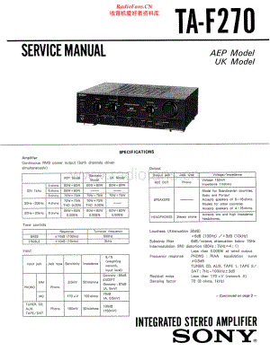 Sony-TAF270-int-sm 维修电路原理图.pdf