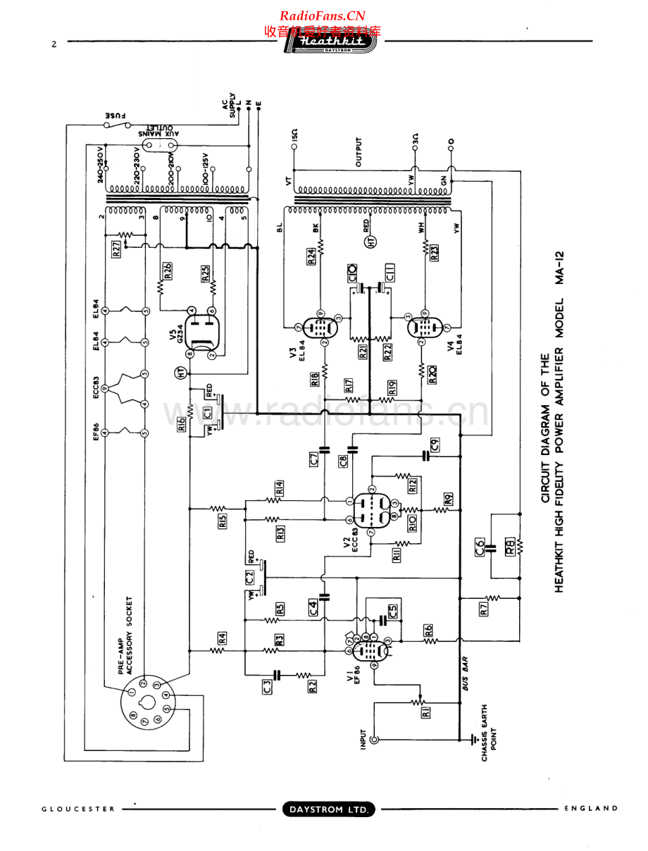 Heathkit-MA12-pwr-sm 维修电路原理图.pdf_第2页