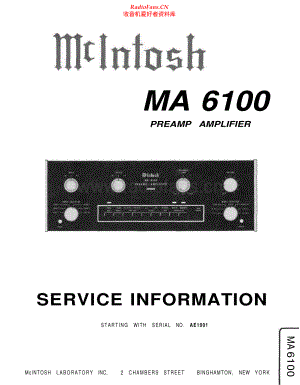 McIntosh-MA6100-pre-sm(1) 维修电路原理图.pdf