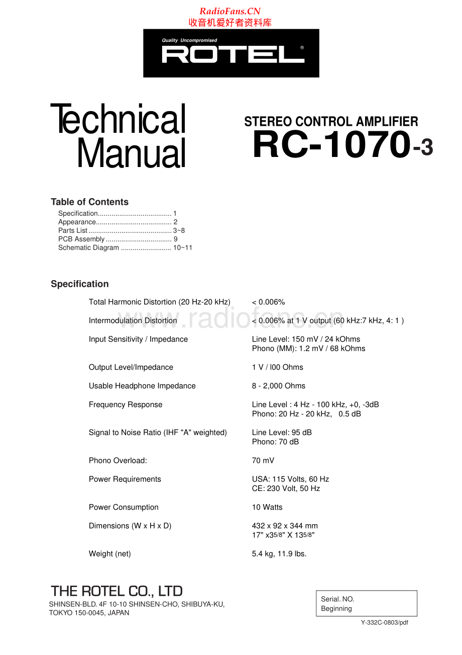 Rotel-RC1070_3-pre-sm 维修电路原理图.pdf_第1页