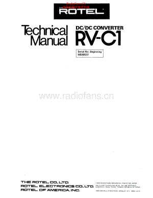 Rotel-RVC1-dcc-sm 维修电路原理图.pdf