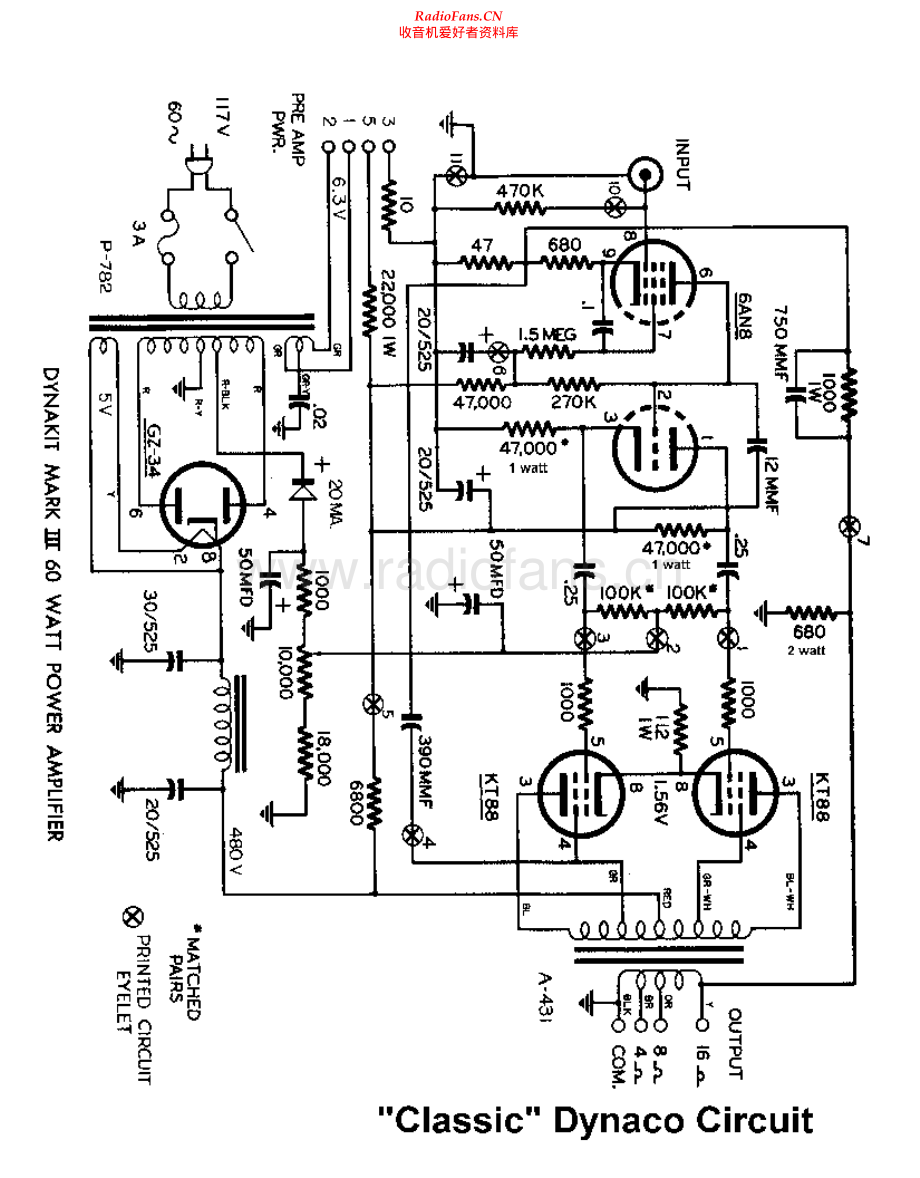 Dynaco-MarkIII-sch维修电路原理图.pdf_第1页