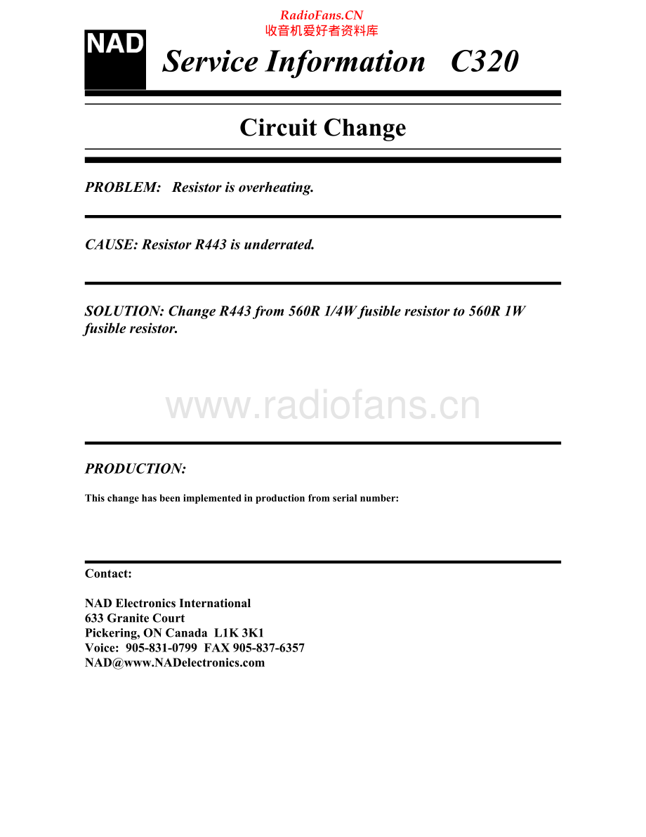 NAD-C320-int-si1 维修电路原理图.pdf_第1页