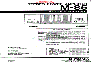 Yamaha-M85-pwr-sm 维修电路原理图.pdf