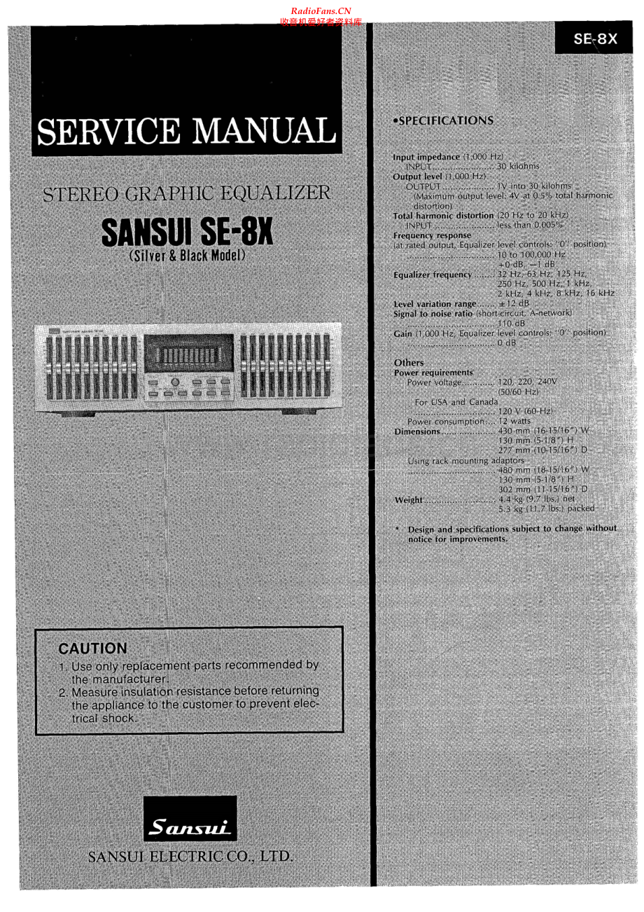 Sansui-SE8X-eq-sm 维修电路原理图.pdf_第1页