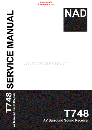 NAD-T748-avr-sm 维修电路原理图.pdf