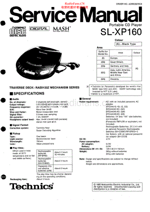 Technics-SLXP160-dm-sm(1) 维修电路原理图.pdf