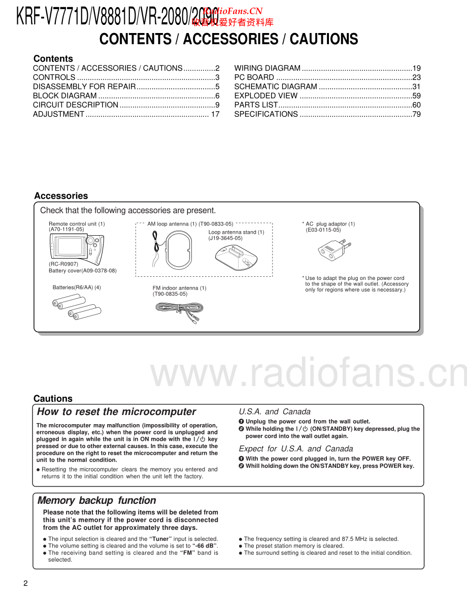 Kenwood-KRFVR2080-avr-sm 维修电路原理图.pdf_第2页