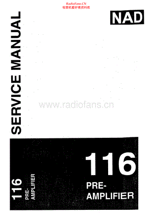NAD-116-pre-sm 维修电路原理图.pdf