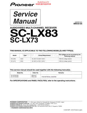 Pioneer-SCLX73-avr-sup3 维修电路原理图.pdf