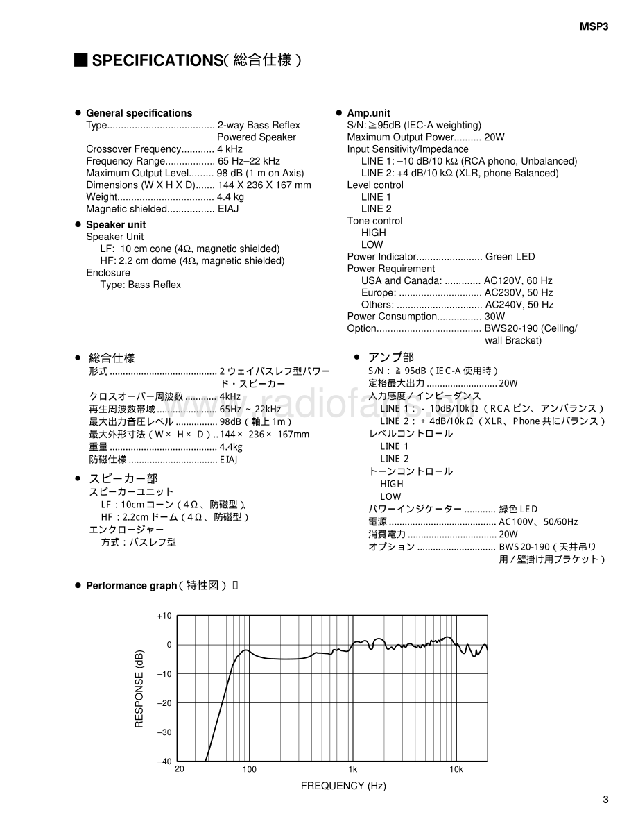 Yamaha-MSP3-spk-sm 维修电路原理图.pdf_第3页