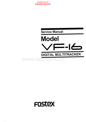 Fostex-VF16-dm-sm维修电路原理图.pdf