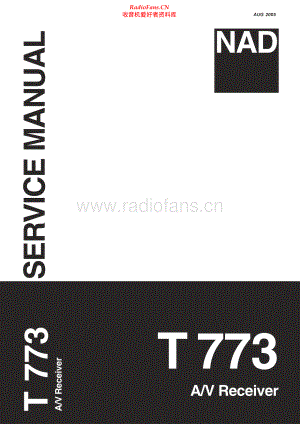 NAD-T773-avr-sm3 维修电路原理图.pdf