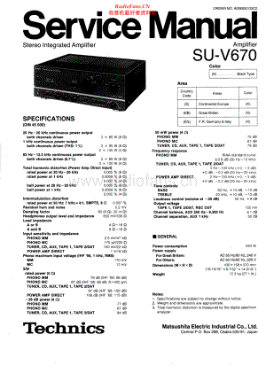 Technics-SUV670-int-sm(1) 维修电路原理图.pdf