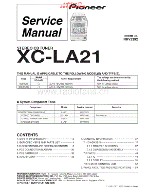 Pioneer-XCLA21-int-sm 维修电路原理图.pdf