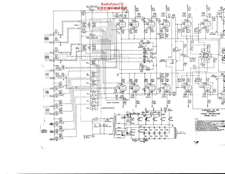 Heathkit-AA11-pre-sch 维修电路原理图.pdf_第1页