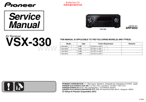 Pioneer-VSX330-avr-sm 维修电路原理图.pdf