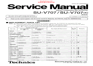 Technics-SUV707-int-sm(1) 维修电路原理图.pdf