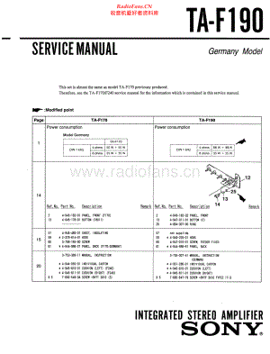 Sony-TAF190-int-sm 维修电路原理图.pdf