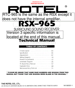 Rotel-RTC965-pre-sm 维修电路原理图.pdf