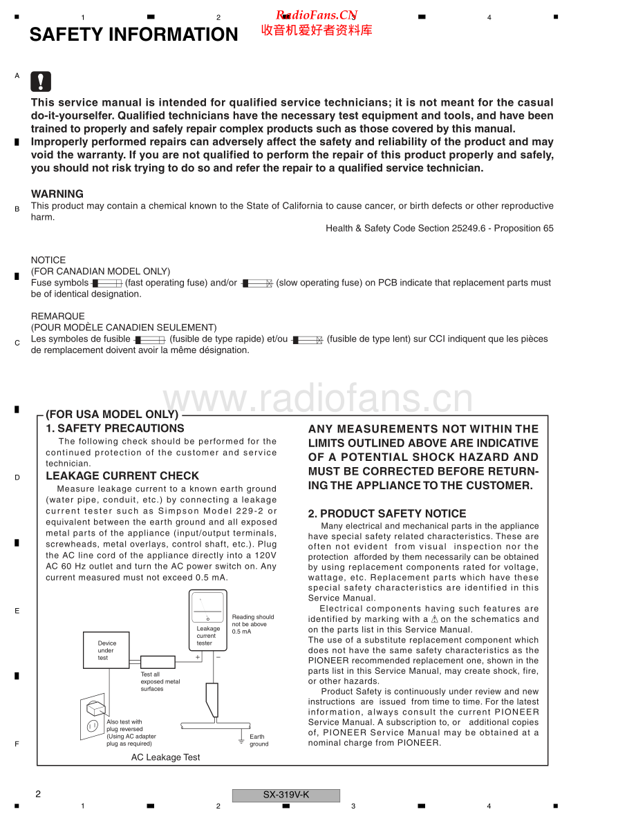 Pioneer-SX319VK-avr-sm 维修电路原理图.pdf_第2页