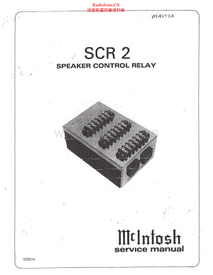 McIntosh-SCR2-spk-sm 维修电路原理图.pdf