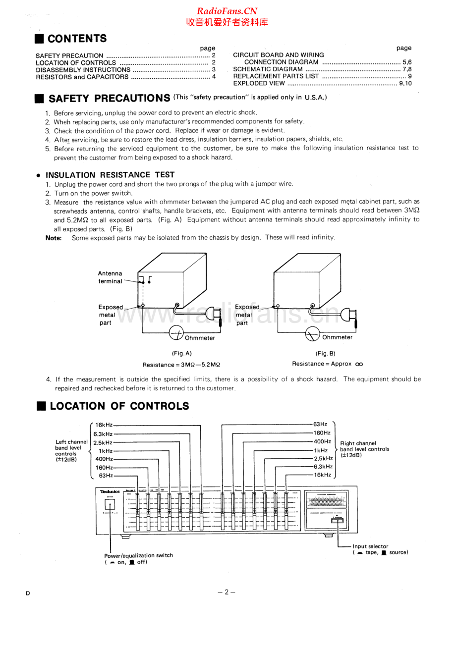 Technics-SH8016-eq-sm 维修电路原理图.pdf_第2页