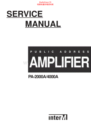 InterM-PA4000A-pa-sm 维修电路原理图.pdf