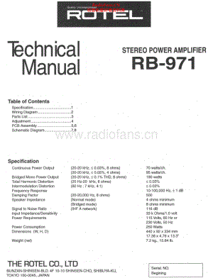 Rotel-RB971-pwr-sm 维修电路原理图.pdf
