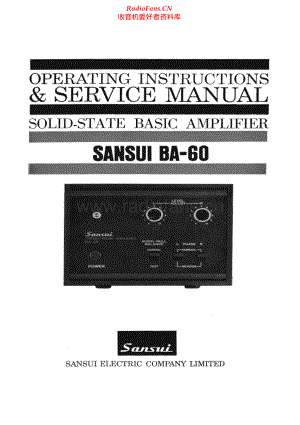 Sansui-BA60-pwr-sm 维修电路原理图.pdf