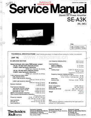 Technics-SEA3K-pwr-sm 维修电路原理图.pdf